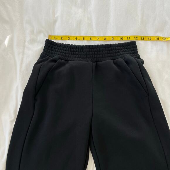 PACT NWT Courtside Classic Black Fleece Split Hem Loungewear Sweatpants, Size XS - Picture 6 of 11